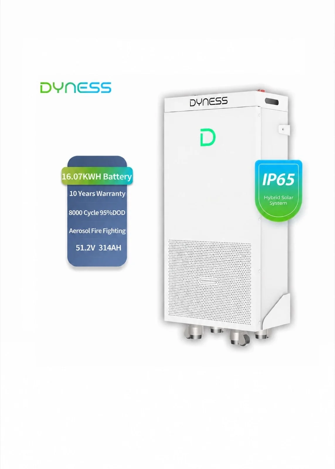 Baterie Dyness PowerBrick Plus 16,07 kWh 51,2 V LiFePO4, cu autoîncălzire, IP65