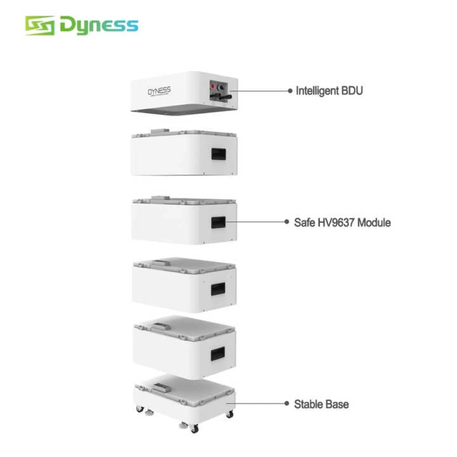 Acumulator Dyness Tower S3 HV9637S 3,55 kWh 96 V LiFePO4