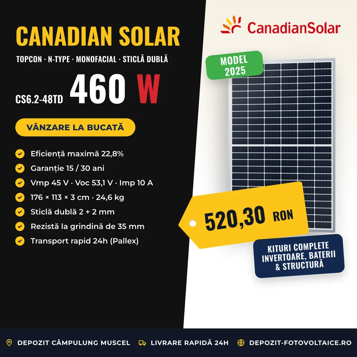 Canadian Solar TOPHiKu6 460W N-Type